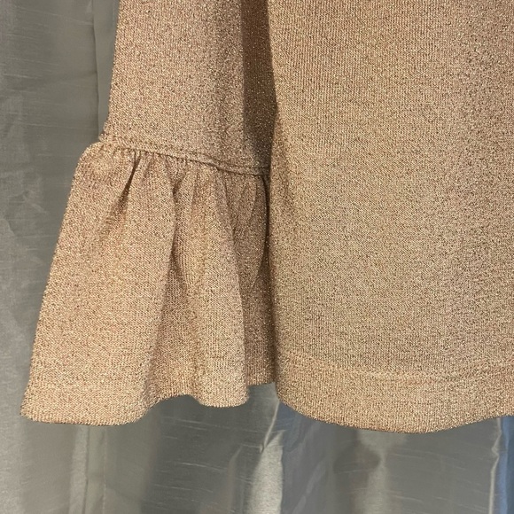 J. Crew metallic, rose gold, light weight sweater, size SMALL - Picture 9 of 9